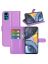 Brodef Wallet Чехол книжка кошелек для Moto G22 фиолетовый