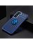 Brodef Revolve Силиконовый чехол с кольцом для Samsung Galaxy S22 Синий