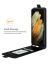 Brodef Flip вертикальный эко кожаный чехол книжка Samsung Galaxy S22 ultra Черный