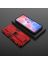 Brodef Sonic Противоударный с подставкой чехол для Xiaomi Poco F3 Красный