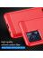 Brodef Carbon Силиконовый чехол для Realme 9 Pro Plus / Realme 9 Pro+ Красный