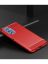 Brodef Carbon Силиконовый чехол для Samsung Galaxy M52 Красный
