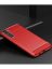 Brodef Carbon Силиконовый чехол для Samsung Galaxy S22 Красный