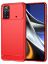 Brodef Carbon Силиконовый чехол для Xiaomi Poco X4 Pro 5G Красный