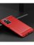 Brodef Carbon Силиконовый чехол для Xiaomi Poco M4 Pro 5G Красный