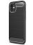 Brodef Carbon Силиконовый чехол для iPhone 12 mini черный
