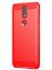 Brodef Carbon Силиконовый чехол для Nokia 2.4 красный