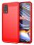 Brodef Carbon Силиконовый чехол для Realme 7 Pro красный