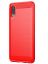 Brodef Carbon Силиконовый чехол для Samsung Galaxy A02 Красный