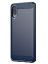 Brodef Carbon Силиконовый чехол для Samsung Galaxy A02 Синий
