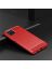 Brodef Carbon Силиконовый чехол для Samsung Galaxy A22 Красный
