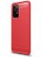 Brodef Carbon Силиконовый чехол для Samsung Galaxy A52 красный