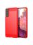 Brodef Carbon Силиконовый чехол для Samsung Galaxy S21+ / S21 Plus красный