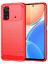 Brodef Carbon Силиконовый чехол для Xiaomi Poco M4 Pro 4G Красный