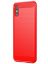 Brodef Carbon Силиконовый чехол для Xiaomi Redmi 9A красный