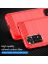 Brodef Carbon Силиконовый чехол для Xiaomi Redmi Note 11 Pro Красный