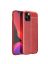 Brodef Fibre силиконовый чехол для iPhone 12 / 12 Pro Красный