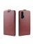 Brodef Flip вертикальный эко кожаный чехол книжка Huawei Honor 20 Pro коричневый
