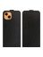 Brodef Flip вертикальный эко кожаный чехол книжка iPhone 13 Черный