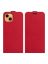 Brodef Flip вертикальный эко кожаный чехол книжка iPhone 13 Красный