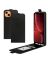Brodef Flip вертикальный эко кожаный чехол книжка iPhone 13 mini Черный