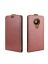 Brodef Flip вертикальный эко кожаный чехол книжка Nokia 5.3 коричневый