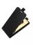 Brodef Flip вертикальный эко кожаный чехол книжка Realme C55 Черный