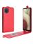 Brodef Flip вертикальный эко кожаный чехол книжка Samsung Galaxy A12 красный