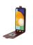 Brodef Flip вертикальный эко кожаный чехол книжка Samsung Galaxy A13 Коричневый