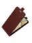 Brodef Flip вертикальный эко кожаный чехол книжка Samsung Galaxy A22 Коричневый