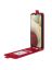 Brodef Flip вертикальный эко кожаный чехол книжка Samsung Galaxy A22 Красный