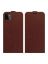 Brodef Flip вертикальный эко кожаный чехол книжка Samsung Galaxy A22s Коричневый