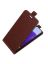 Brodef Flip вертикальный эко кожаный чехол книжка Samsung Galaxy A22s Коричневый