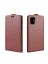 Brodef Flip вертикальный эко кожаный чехол книжка Samsung Galaxy A71 коричневый