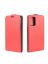 Brodef Flip вертикальный эко кожаный чехол книжка Samsung Galaxy Note 20 красный