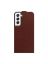 Brodef Flip вертикальный эко кожаный чехол книжка Samsung Galaxy S22 Коричневый