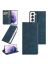 Brodef Wish чехол книжка для Samsung Galaxy S22 Plus / S22+ Синий