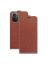 Brodef Flip вертикальный эко кожаный чехол книжка Xiaomi Poco F3 Коричневый