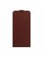 Brodef Flip вертикальный эко кожаный чехол книжка Xiaomi Redmi Note 10 Pro Коричневый