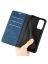 Brodef Wish вертикальный эко кожаный чехол книжка Xiaomi Poco M4 Pro 5G Синий