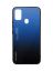 Brodef Gradation стеклянный чехол для Gradation Градиентный чехол из стекла и силиконового бампера для Samsung Galaxy M30s / Galaxy M21 синий