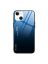 Brodef Gradation стеклянный чехол для iPhone 13 Синий