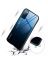 Brodef Gradation стеклянный чехол для Xiaomi Poco M3 Синий