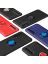 Brodef Revolve Силиконовый чехол с кольцом для Huawei P smart 2021 Красный