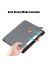 Brodef TriFold чехол книжка для Samsung Galaxy Tab A9 Plus Серый
