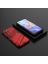 Brodef Punk Противоударный чехол с подставкой для Xiaomi Poco M4 Pro 5G Красный