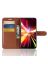 Brodef Wallet Чехол книжка кошелек для Huawei Mate 20 lite коричневый
