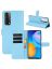 Brodef Wallet Чехол книжка кошелек для Huawei P Smart 2021 голубой