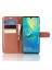 Brodef Wallet Чехол книжка кошелек для Huawei P30 Pro коричневый