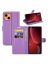 Brodef Wallet Чехол книжка кошелек для iPhone 13 mini фиолетовый